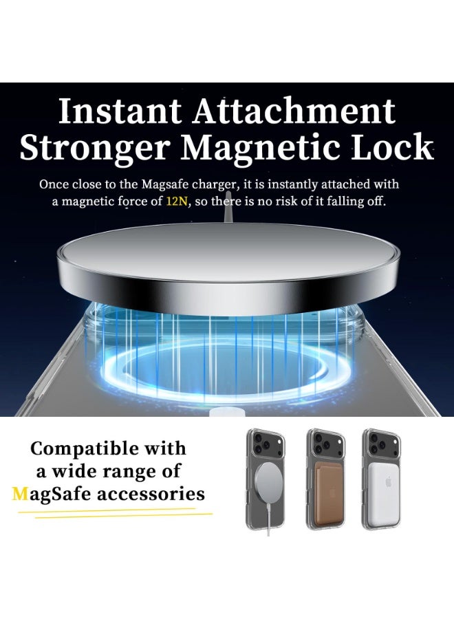 iPhone 17 Pro Max Case Cover Clear Magsafe Non-Yellowing Case iPhone 17 Pro Max Bumper Drop Protection Scratch-Resistant Cover For iPhone 17 Pro Max Cover 6.9-inch